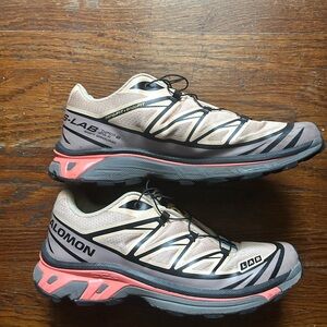 Salomon S-Lab XT 6 Sneakers - Cream and Coral